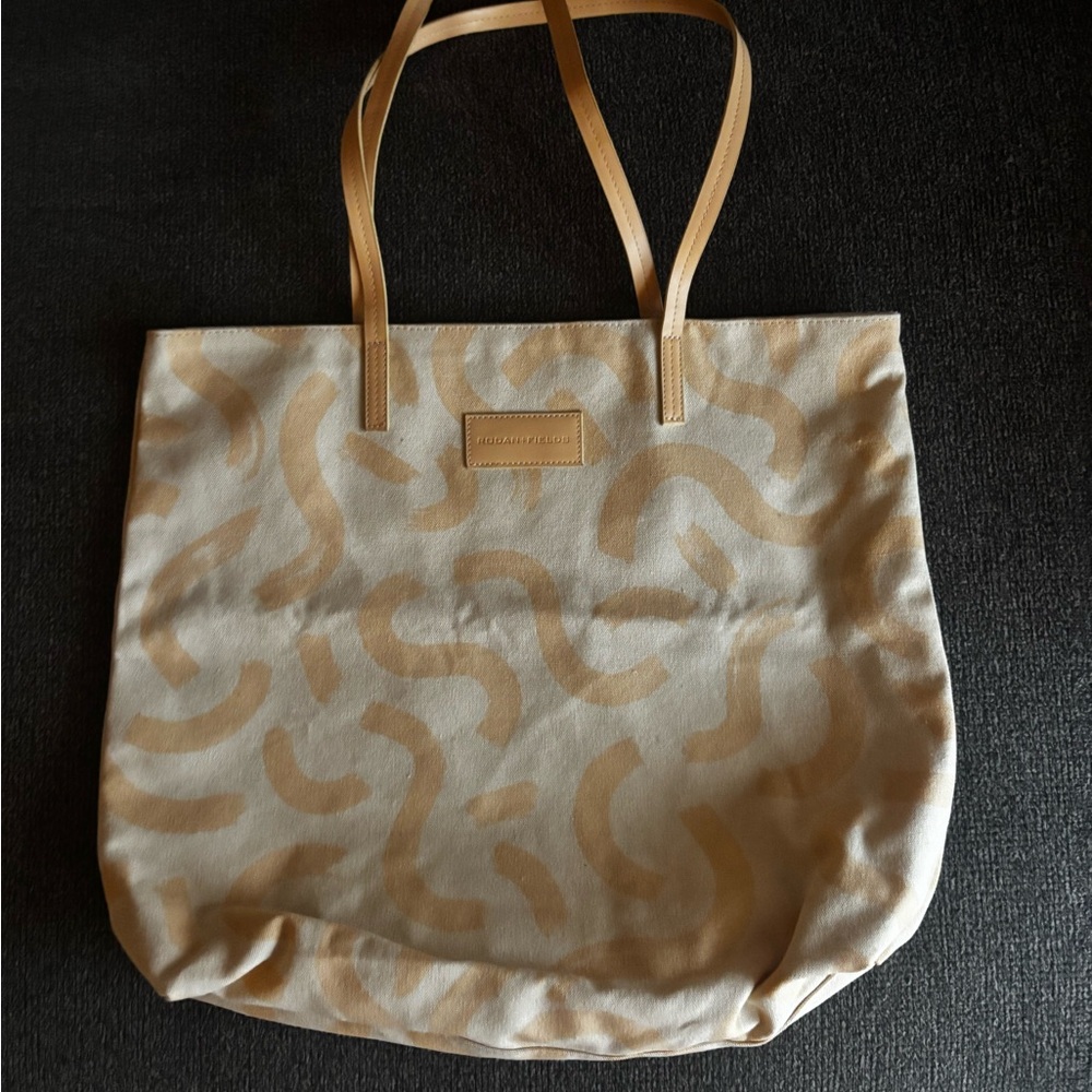 R+F Rodan and Fields canvas tote bag NWOT